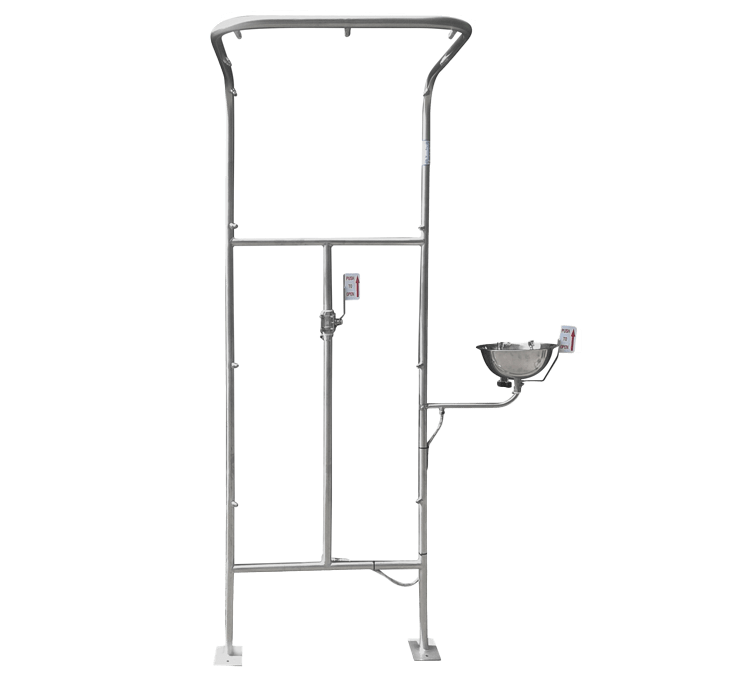 Double Hand Operated Safety Shower