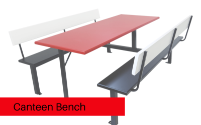 6 Seater Canteen Bench
