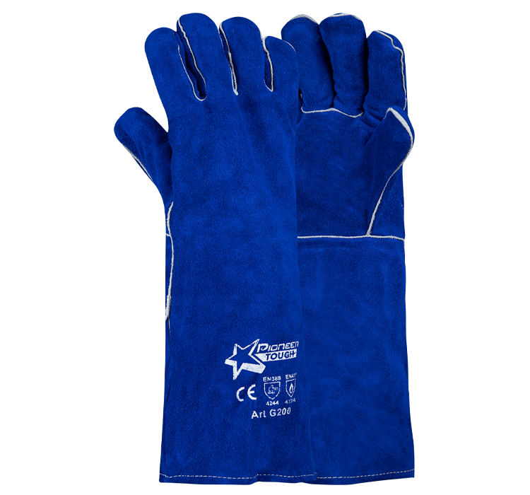 Tough Blue Lined Welding Glove