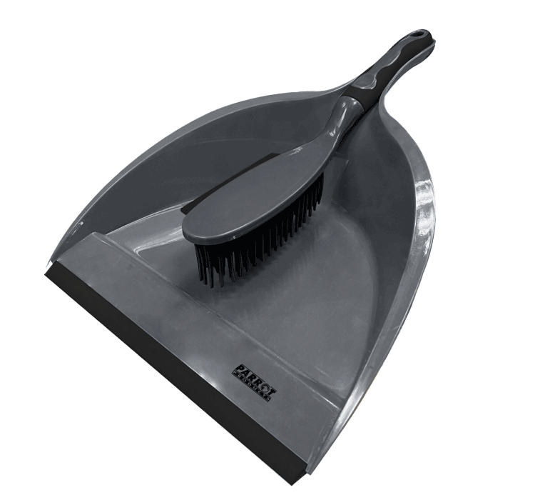 Janitorial Rubber Dustpan and Brush