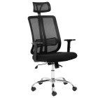 Chrome Lenny High Back Chair