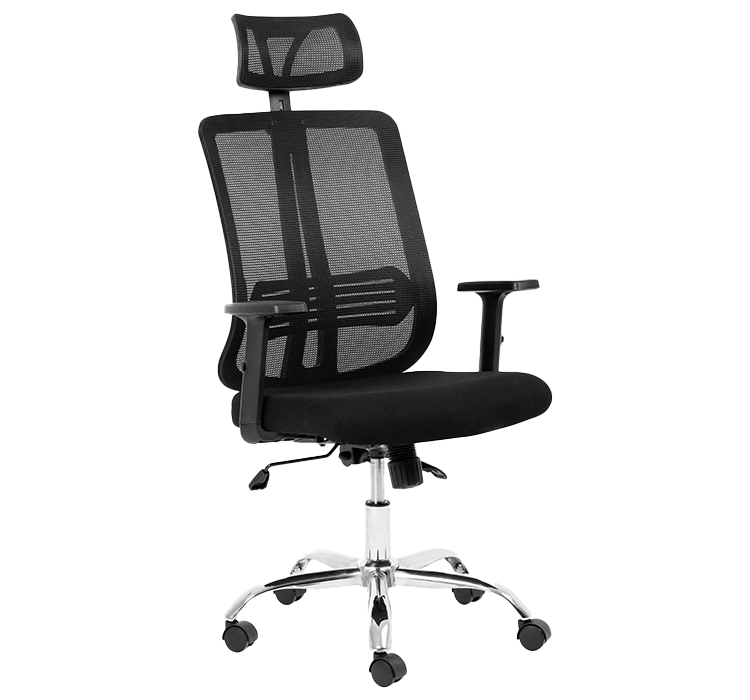 Chrome Lenny High Back Chair